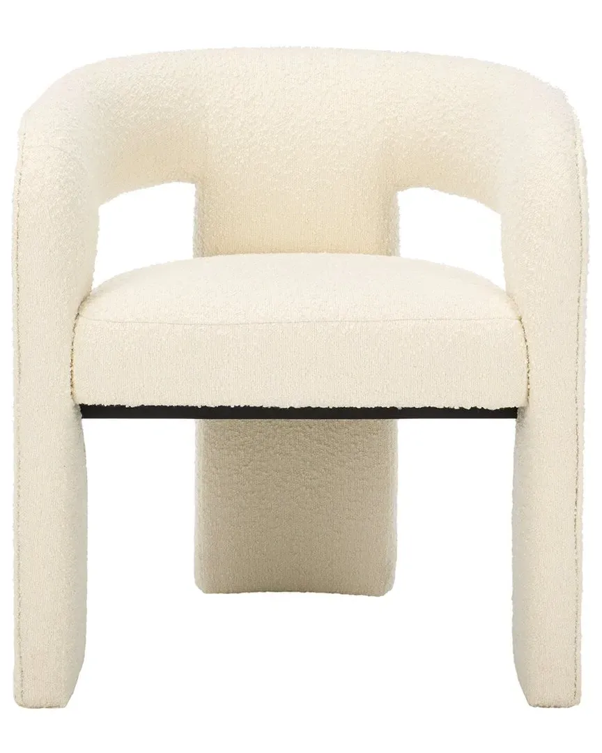 Catharia 3-Leg Boucle Dining Chair - Ivory