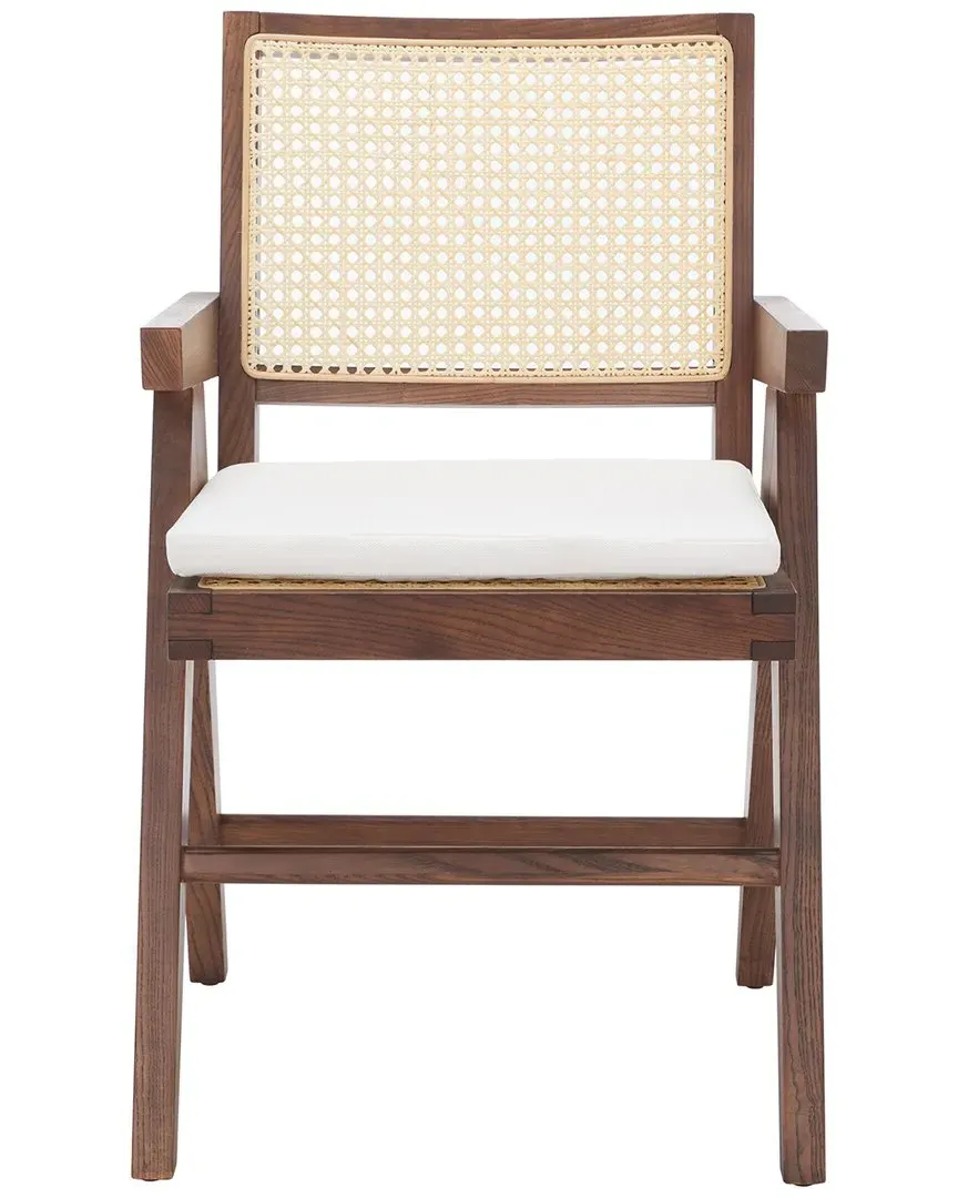 Colette Rattan Armchair - Brown, Ash Wood