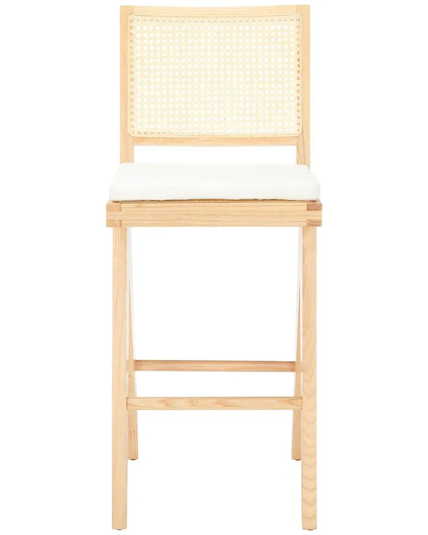 Colette Rattan Barstool - Brown, Ash Wood image