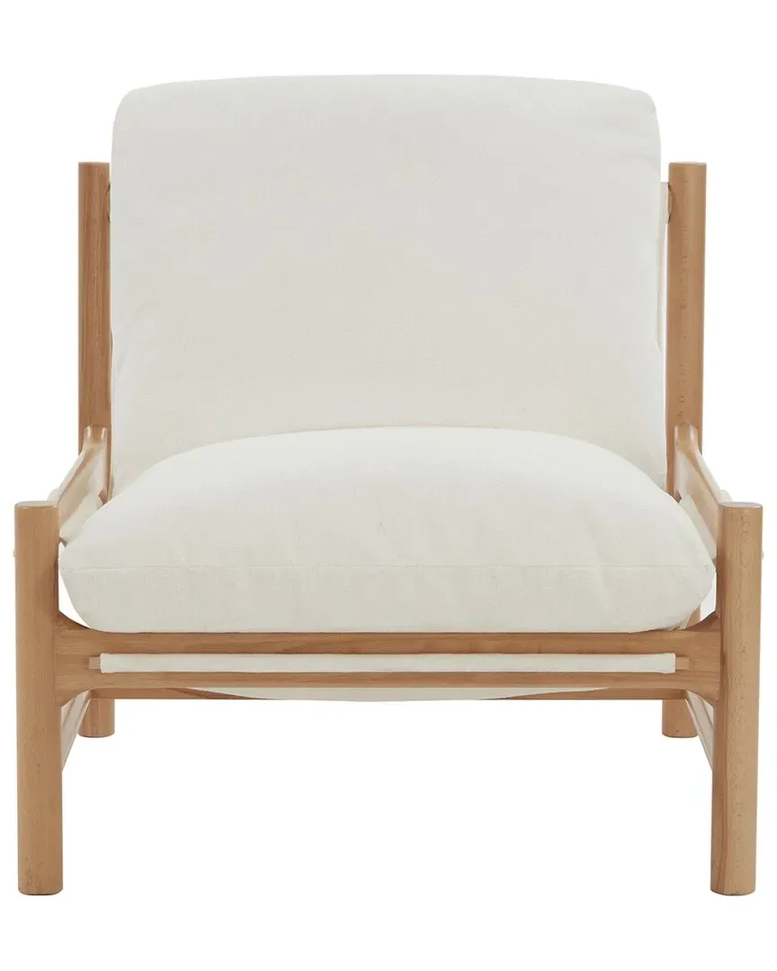 Damalie Boucle Accent Chair - Ivory