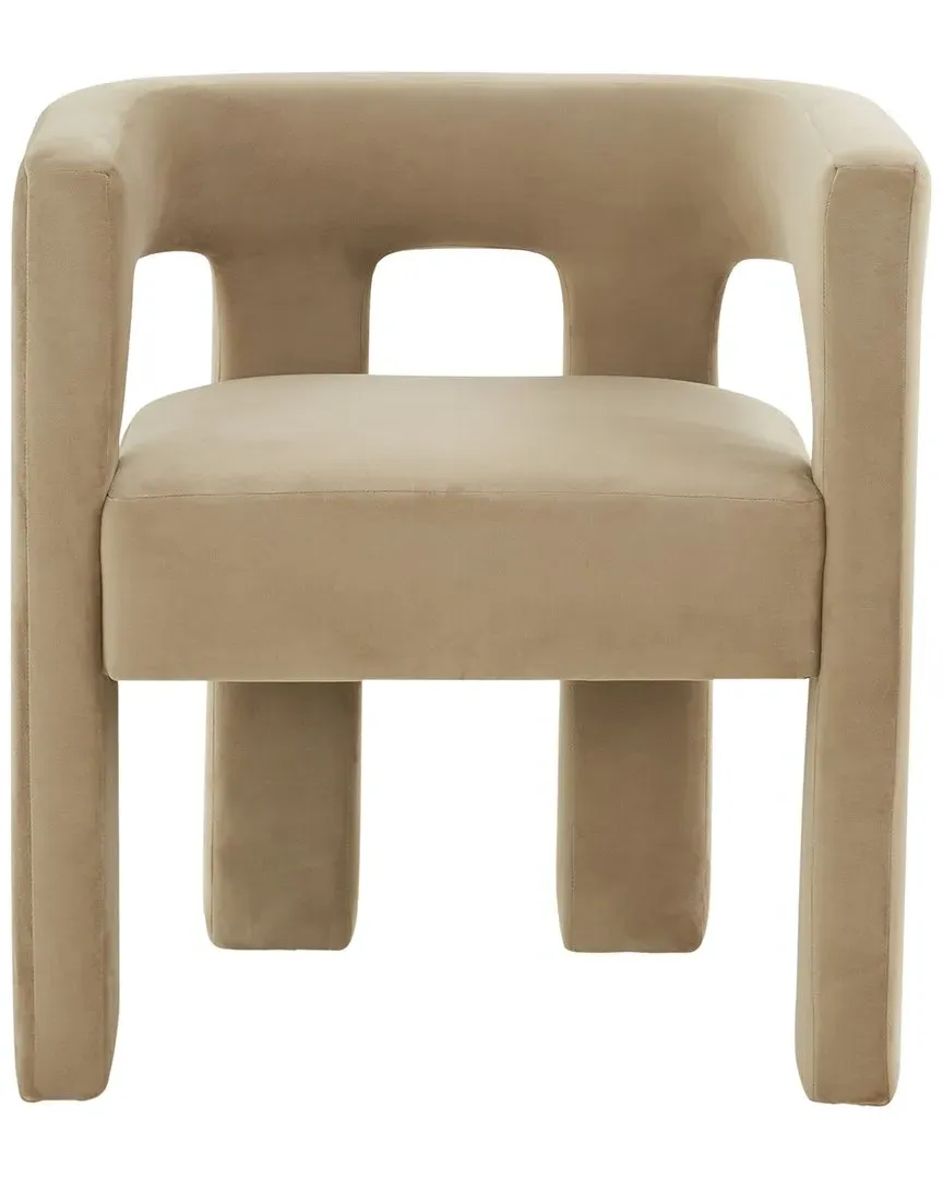 Deandre Accent Chair - Light Brown, Velvet image