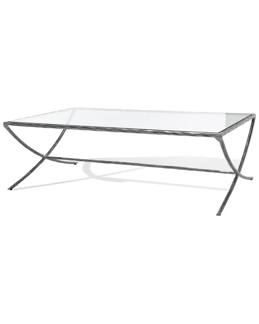 Debbie Rectangle Coffee Table - Silver, Glass image