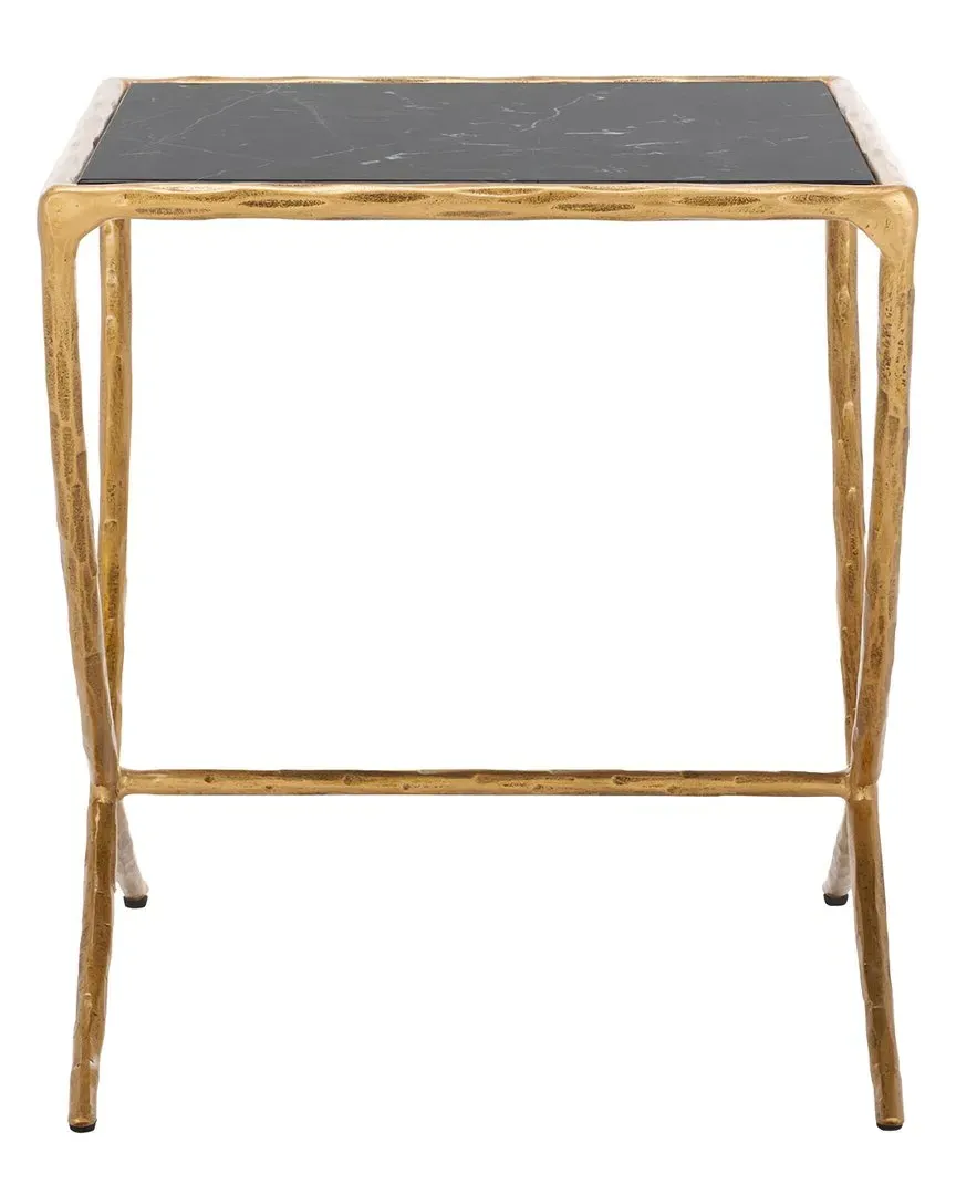 Debbie Square Accent Table - Brass, Metal image