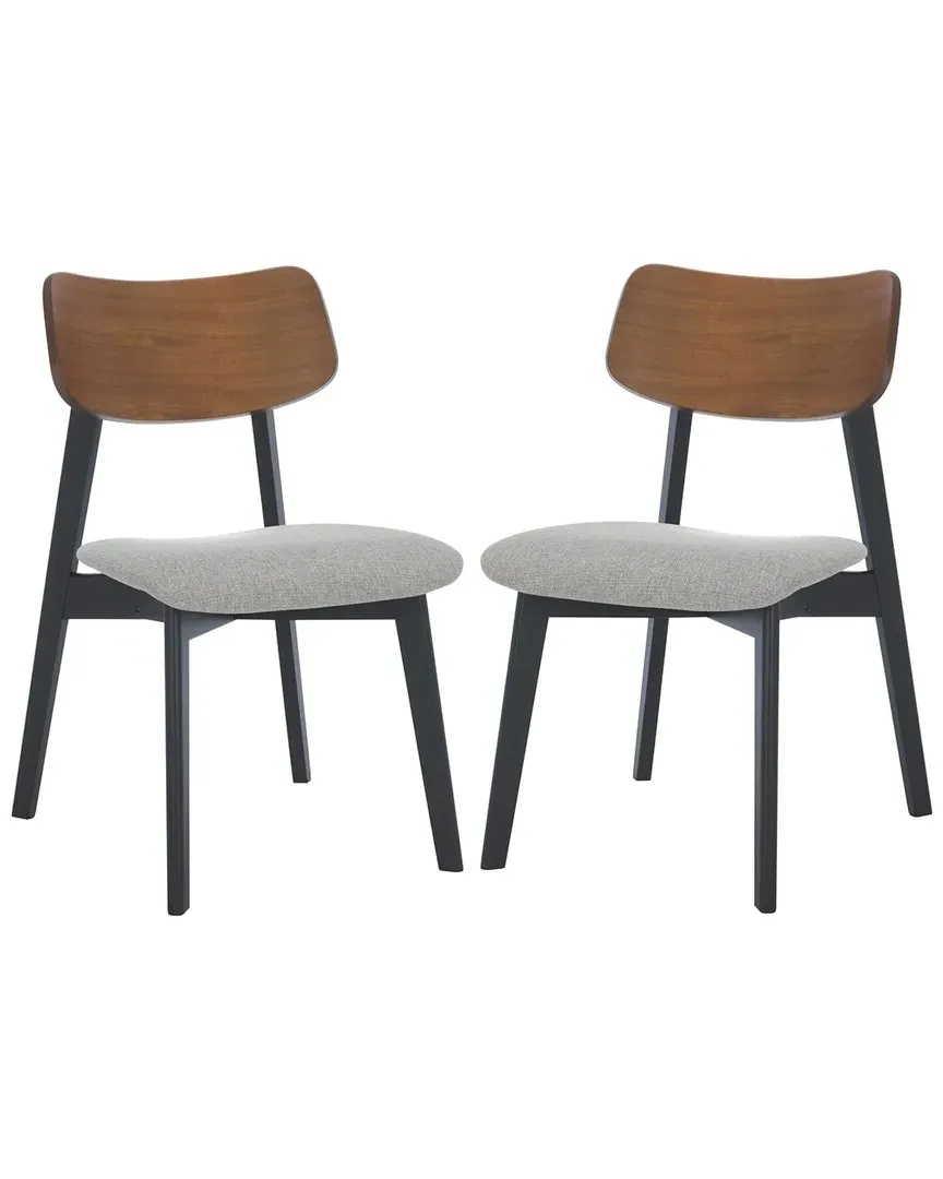 Divya Wood Dining Chair - Light Grey, Walnut image