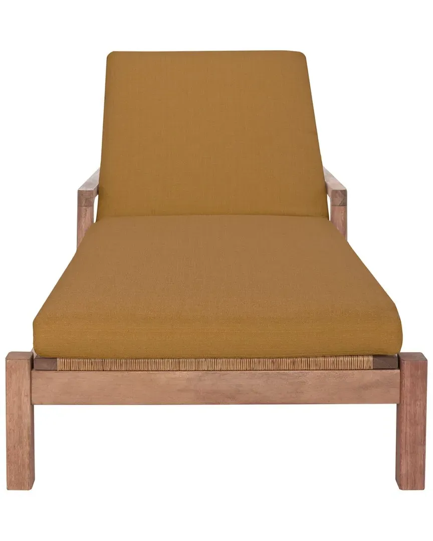 Donnamaria Wicker Sun Lounger - Brown, Eucalyptus image