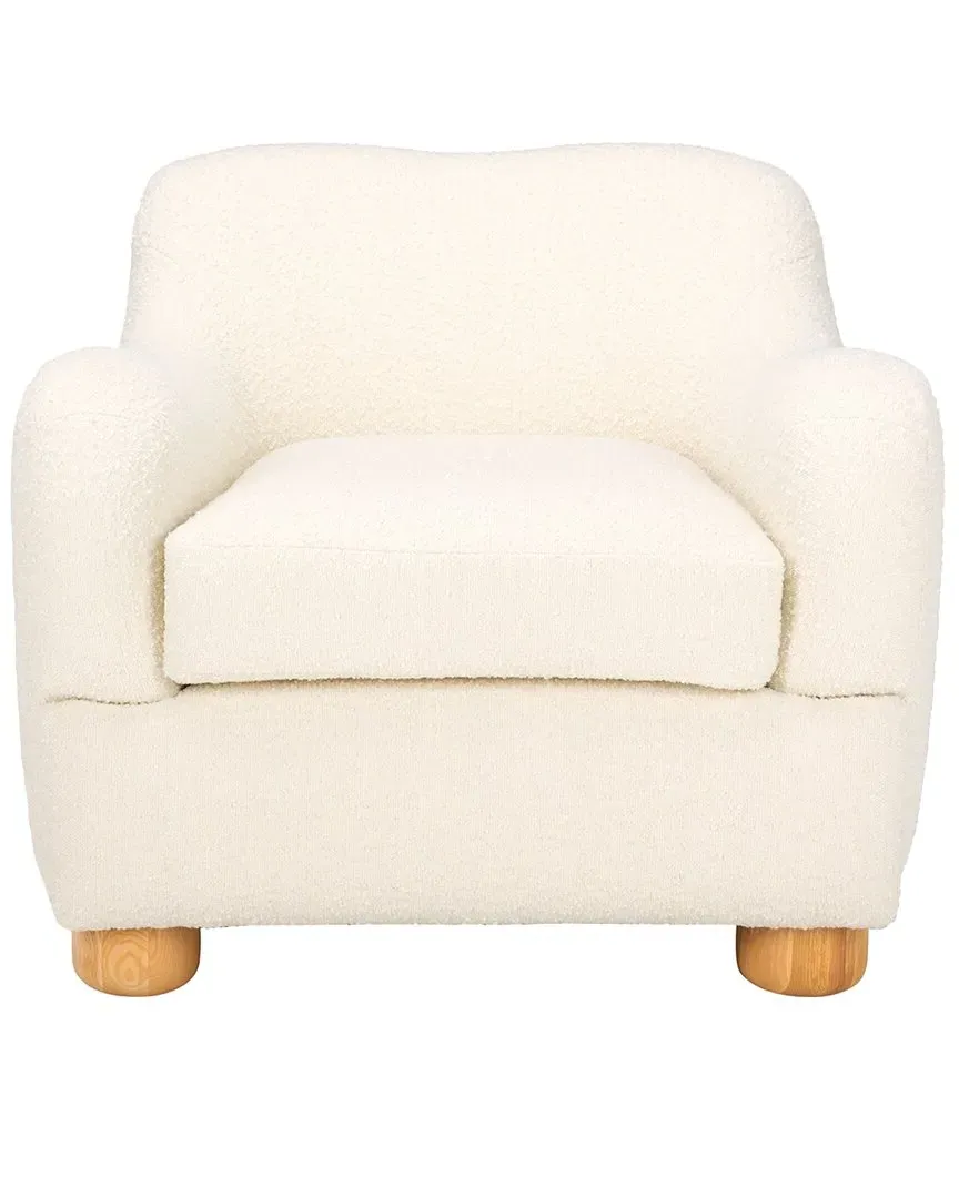 Dyanna Boucle Accent Chair - Ivory