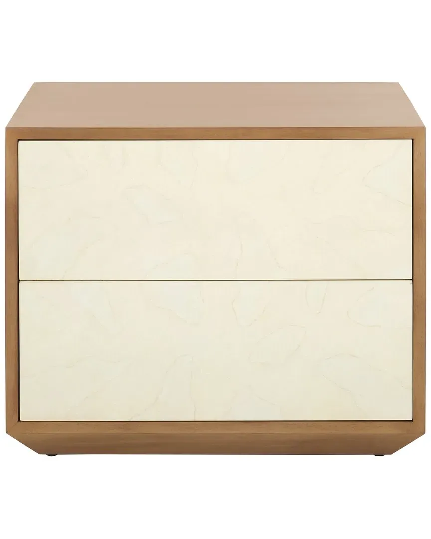 Edalina 2-Drawer Nightstand - Natural, Mahogany