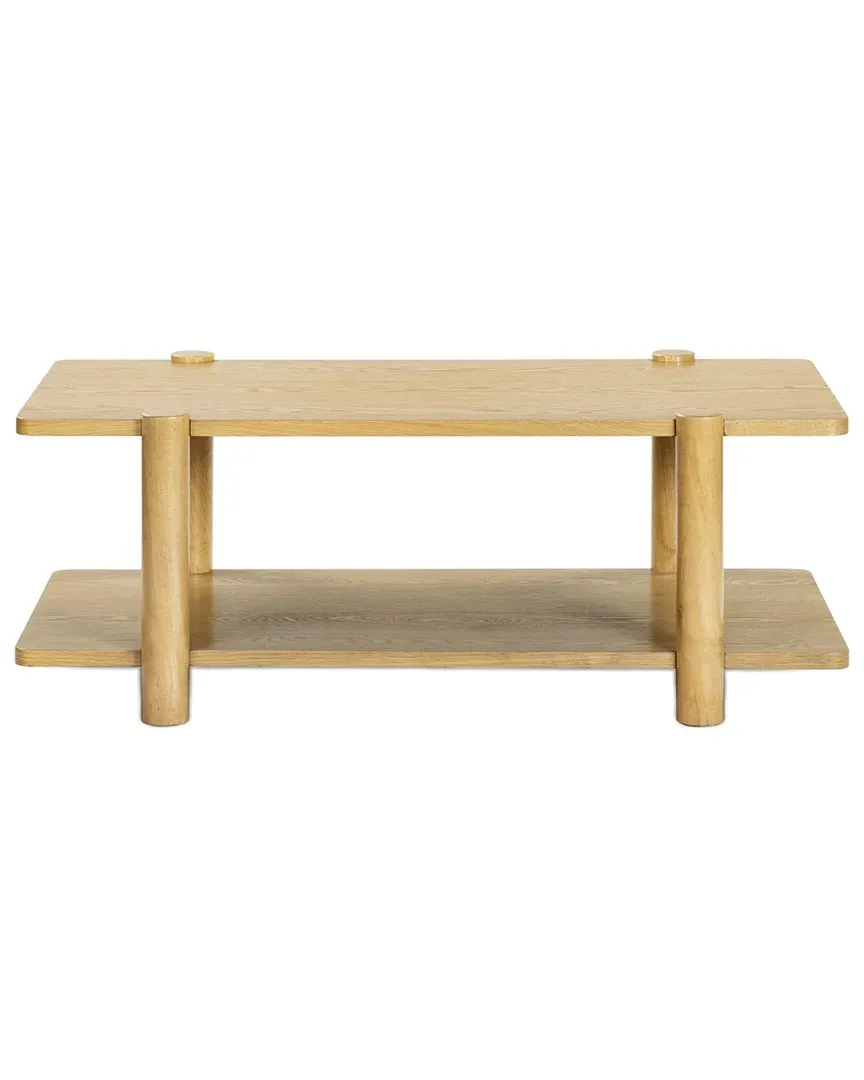Edisyn 2-Shelf Coffee Table - Natural, Wood