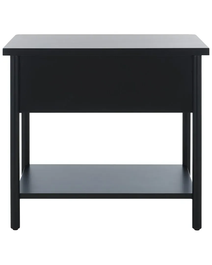 Fayletta 1 Drawer Nightstand - Black, Mahogany image