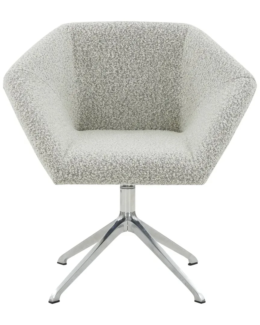 Felix Boucle Swivel Desk Chair - Black