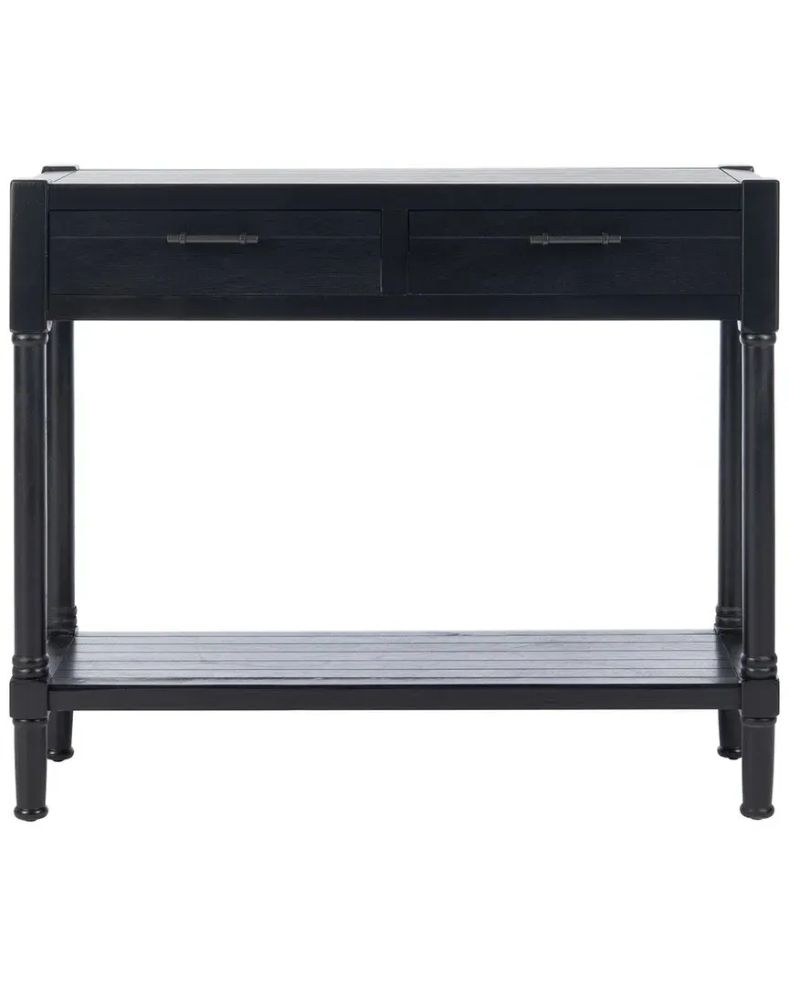 Couture Filbert 2 Drawer Console Table - Black, Pine image