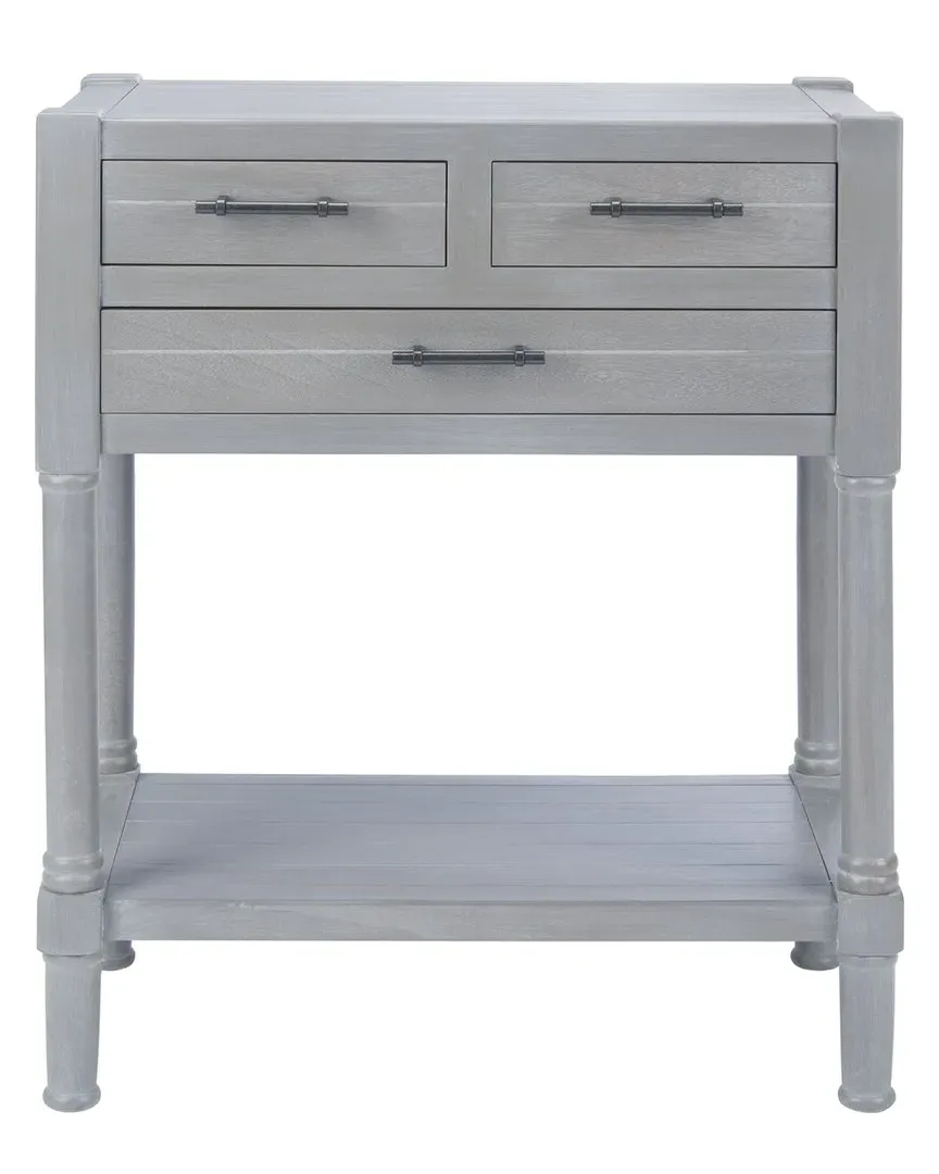 Couture Filbert 3-Drawer Console Table - Grey, Pine