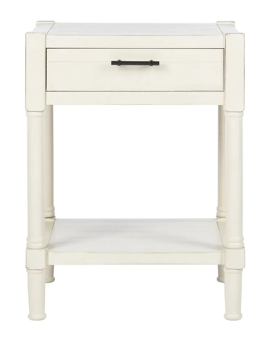 Couture Filbert Accent Table - White, Pine