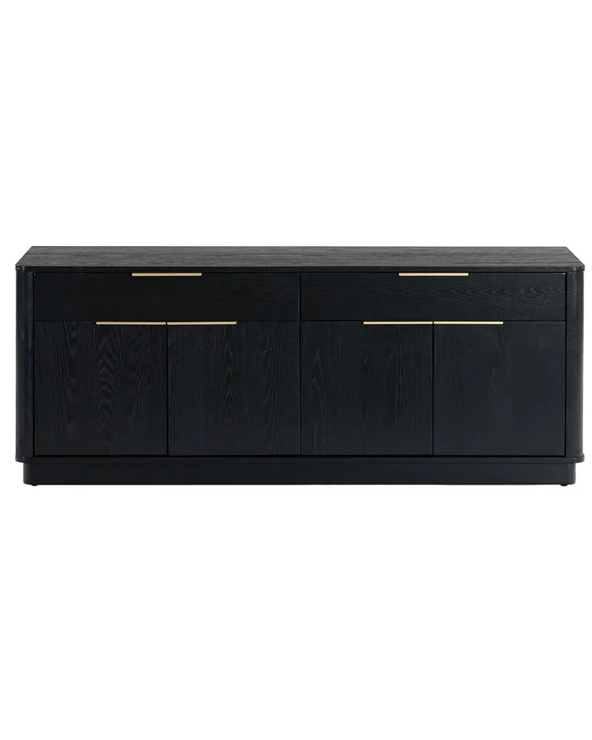 Gabrietta 2 Drawer TV Stand - Black, Wood image