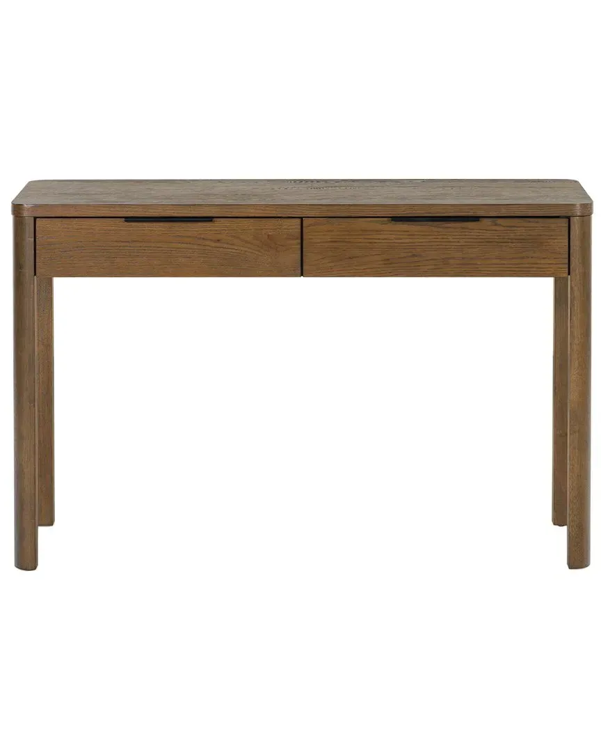 Gabrietta 2 Drawer Wood Desk - Medium Oak, Rubber Wood image