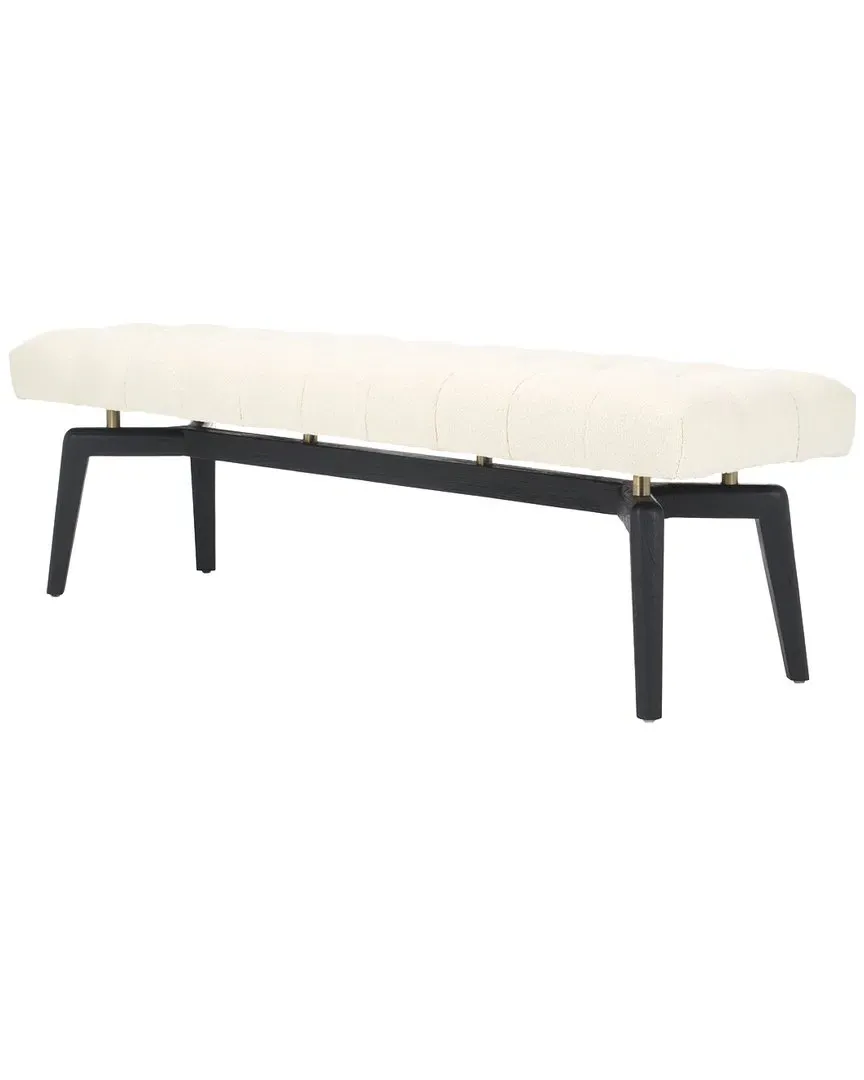 Gallagher Tufted Bench - Beige, Boucle