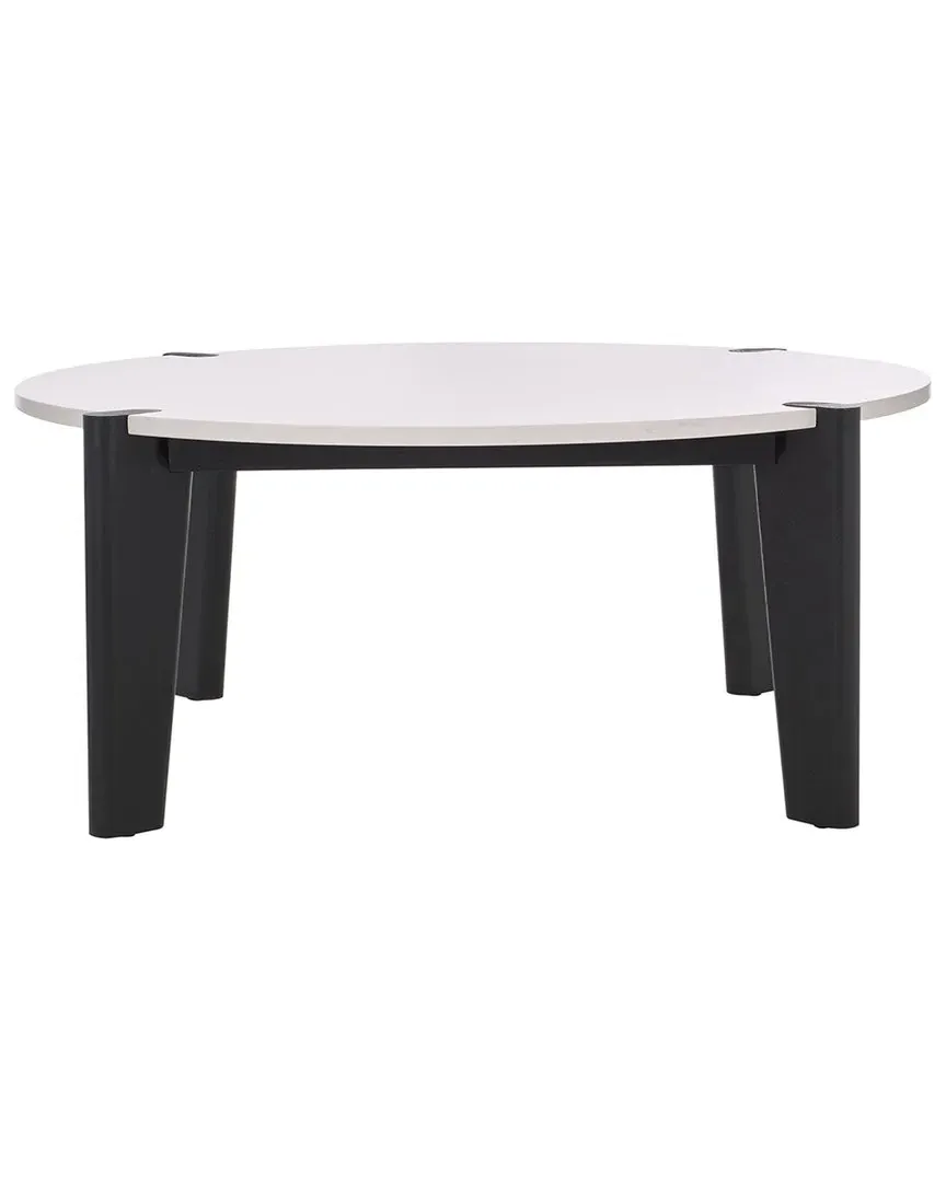 Garcia Square Coffee Table with Storage - Black, Marble