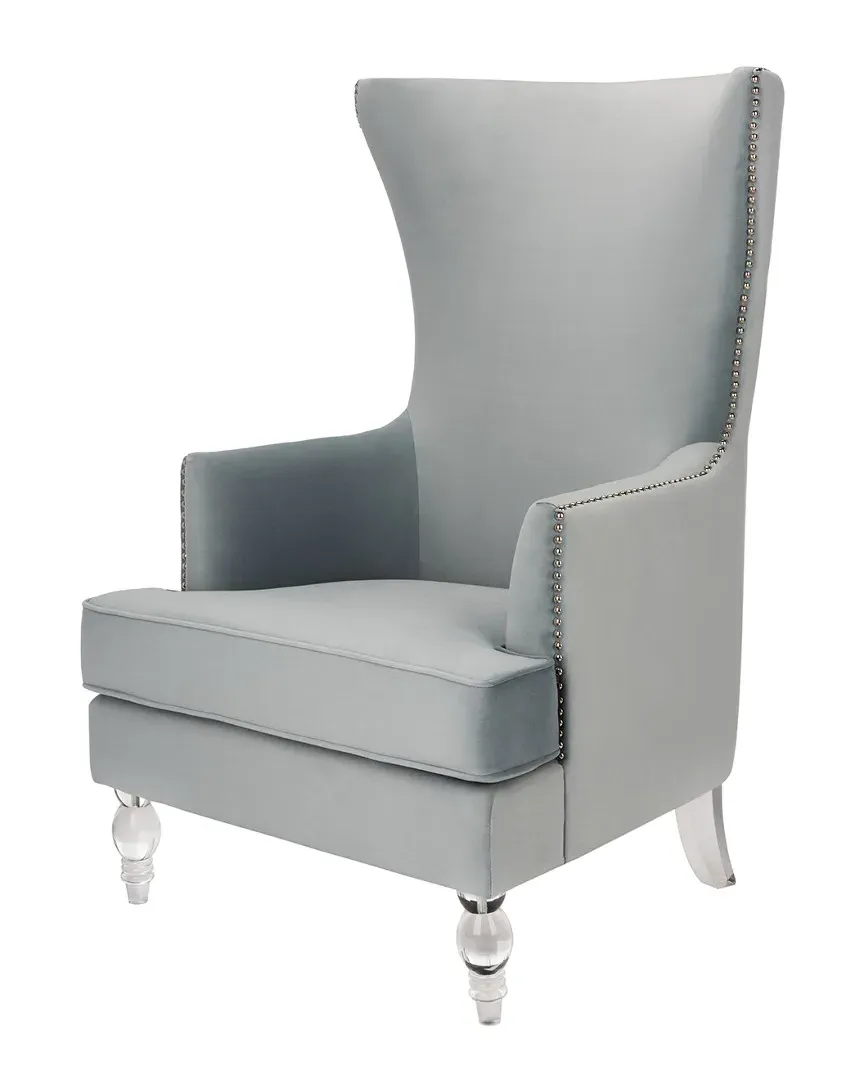 Geode Wingback Chair - Light Silver