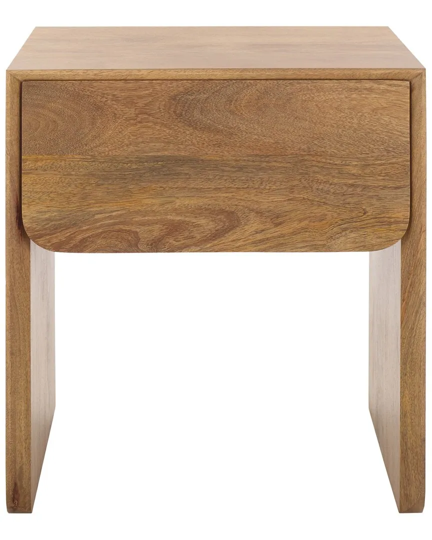 Grigorio 1-Drawer Nightstand - Brown, Mango Wood image