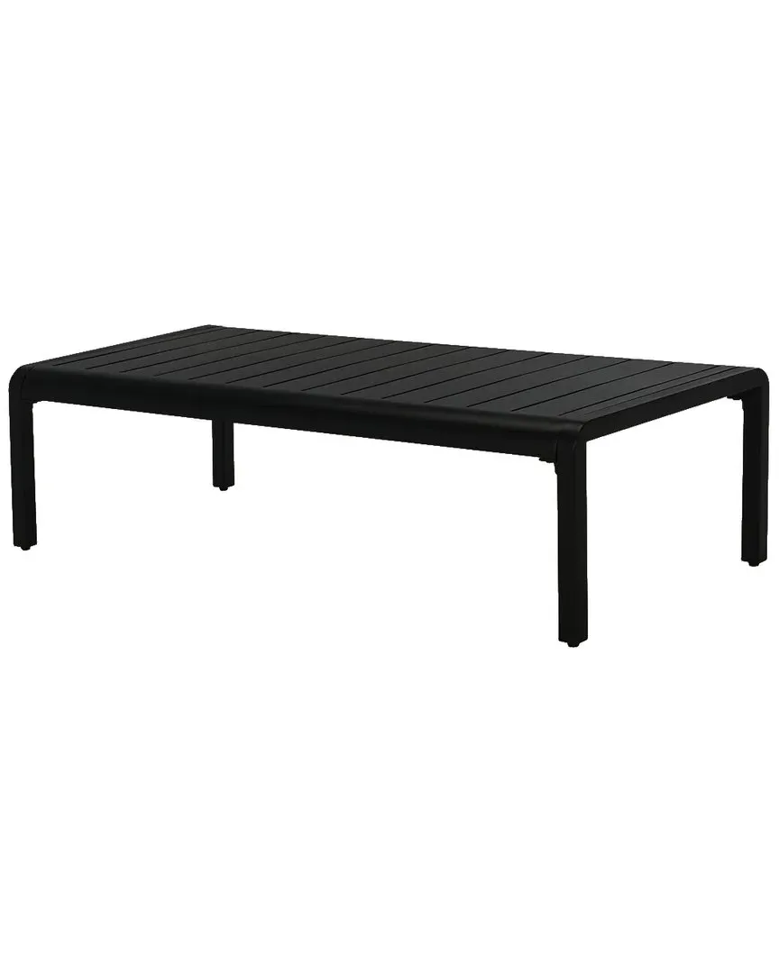 Guam Aluminum Outdoor Coffee Table - Black image