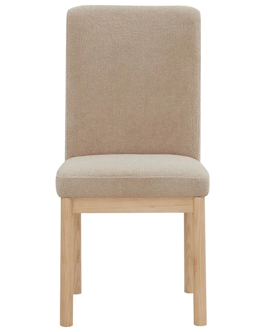 Halcy Boucle Dining Chair - Oatmeal, Rubberwood