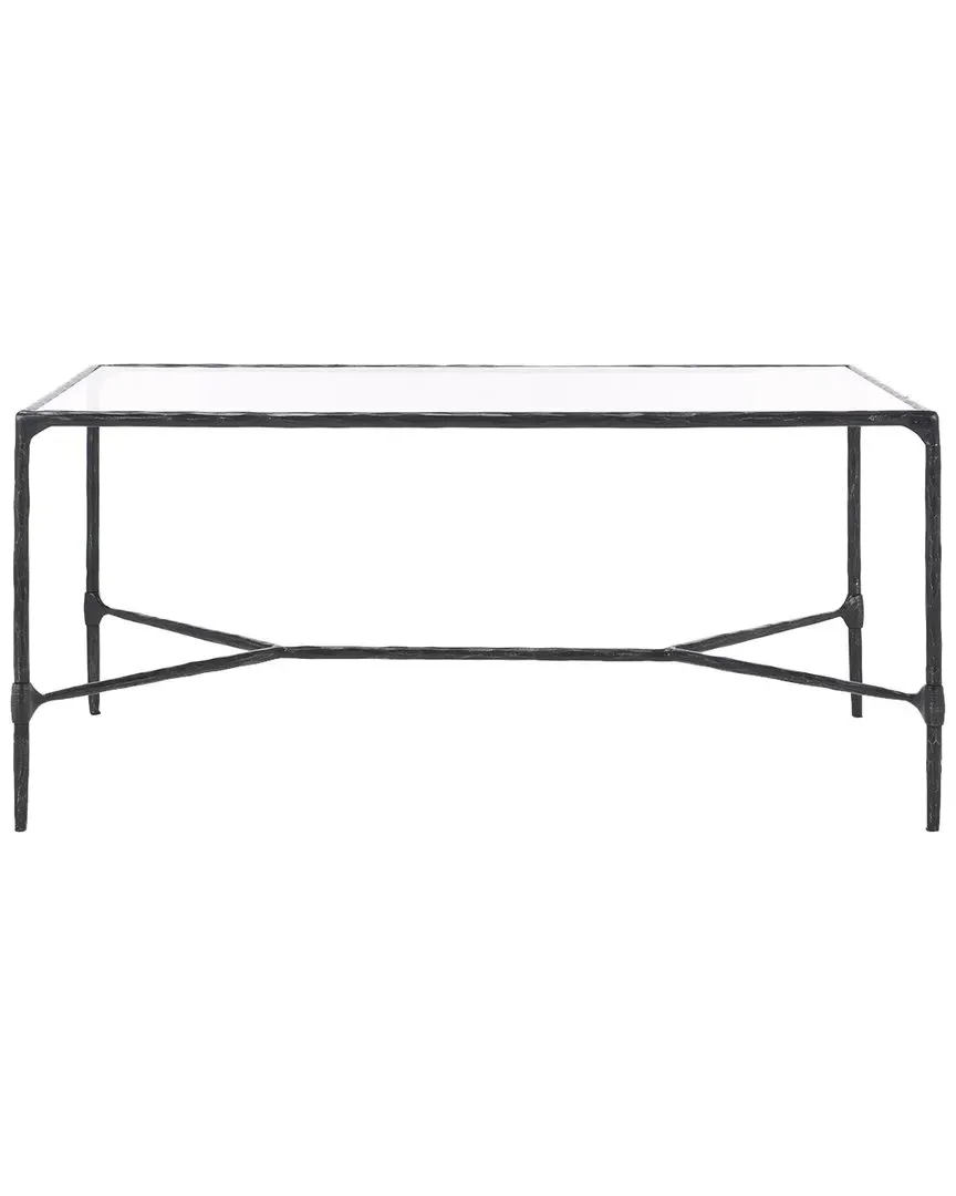 Isabellina Coffee Table with Drawer - Black, Iron