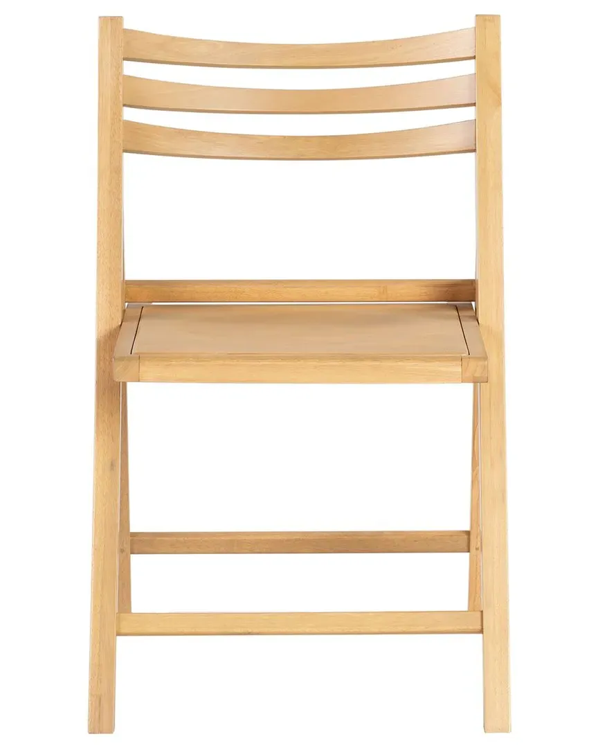Jacie Wood Seat Folding Chair - Natural image
