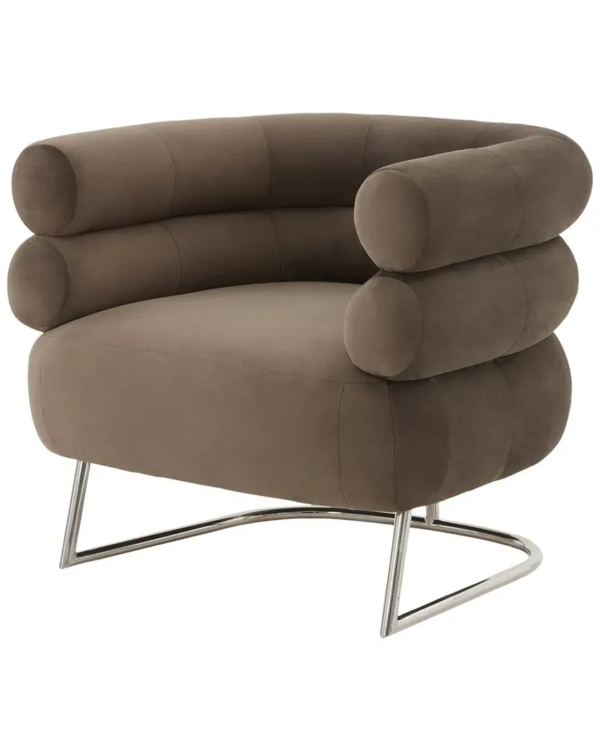 Jacobson Accent Chair - Dark Grey, Velvet
