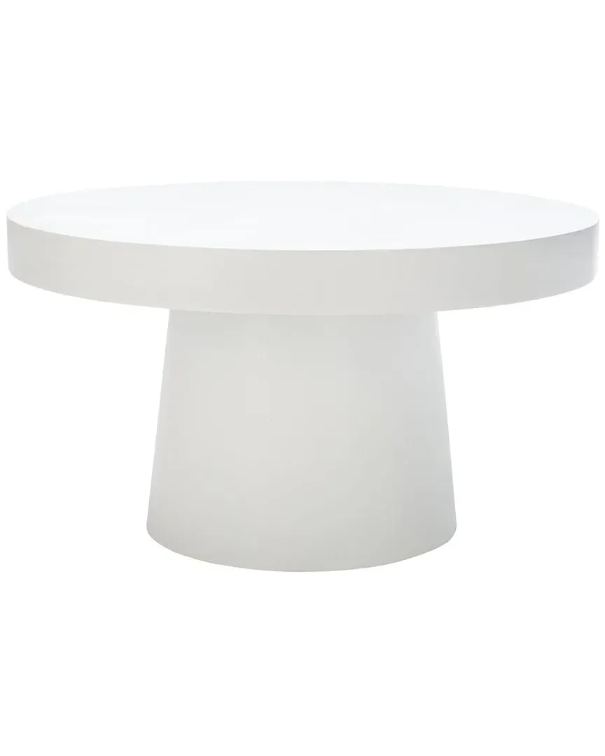 Couture Jaria Square Coffee Table - White, Paper Mache