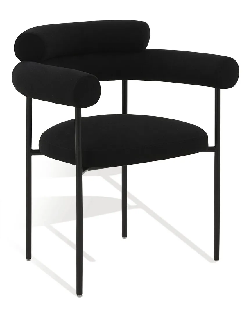 Jaslene Curved Back Dining Chair - Black