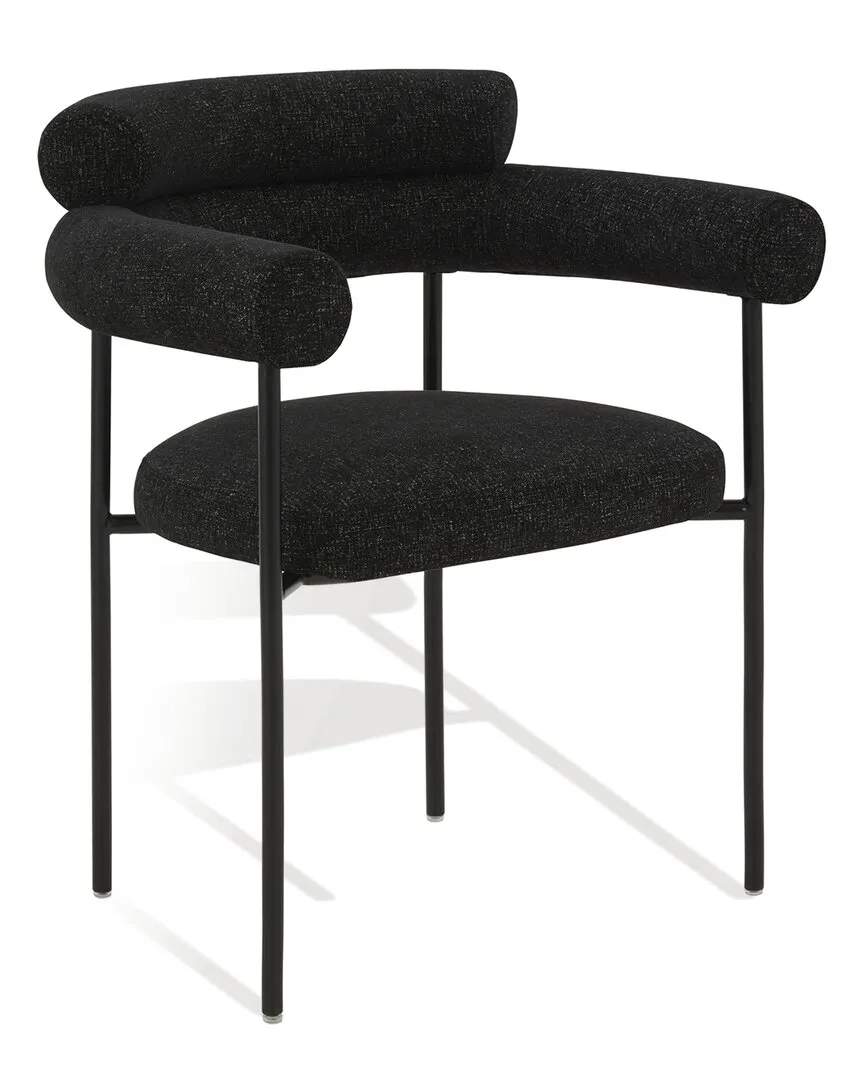 Jaslene Curved Back Dining Chair - Black