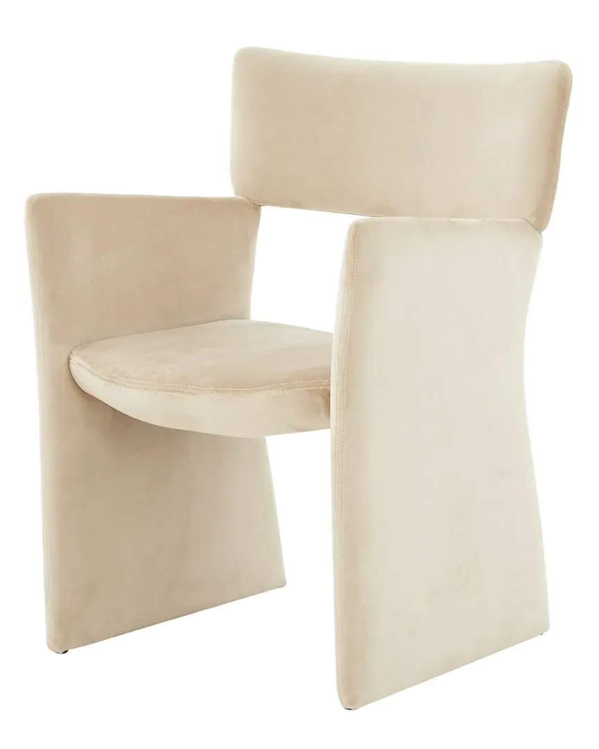 Jayke Velvet Dining Chair - Light Brown image