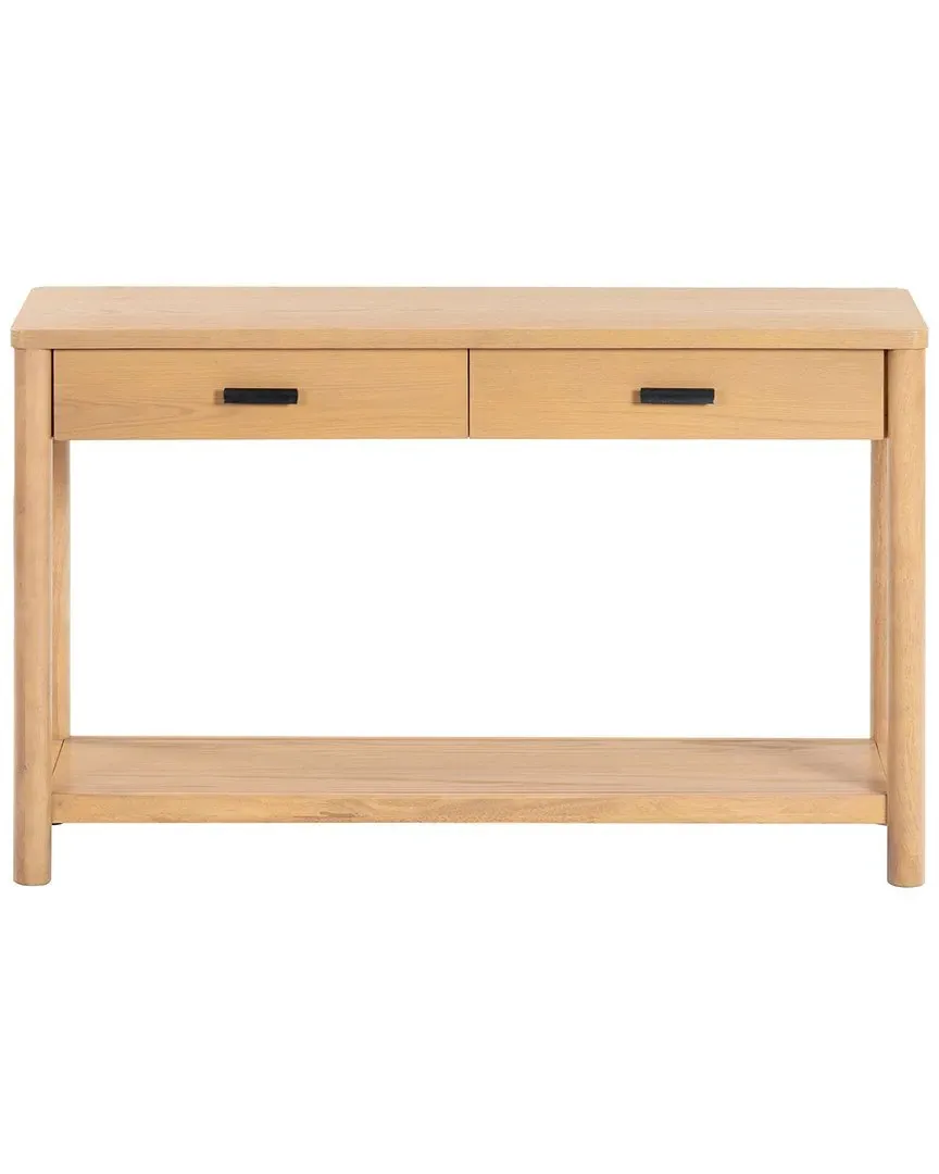 Jaylessa 2 Drawer Console Table - Brown, Rubberwood