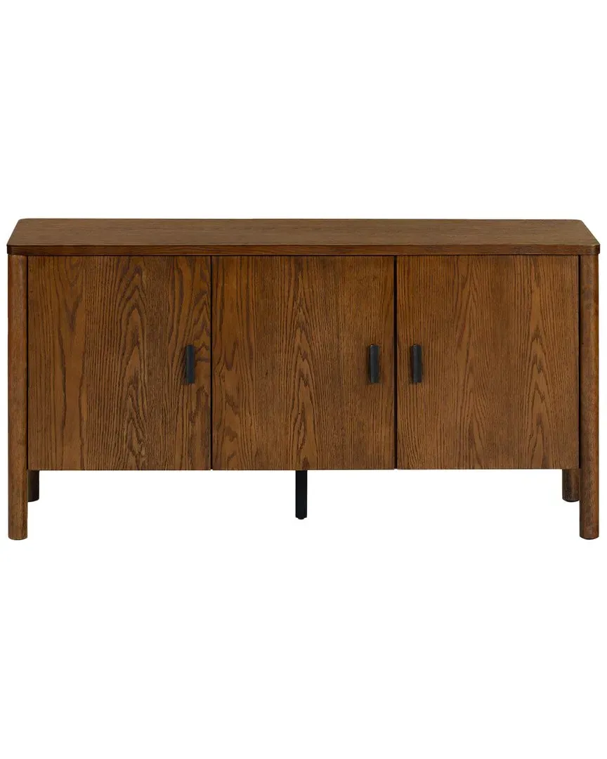 Jaylessa 3 Door Sideboard - Medium Oak, Rubber Wood