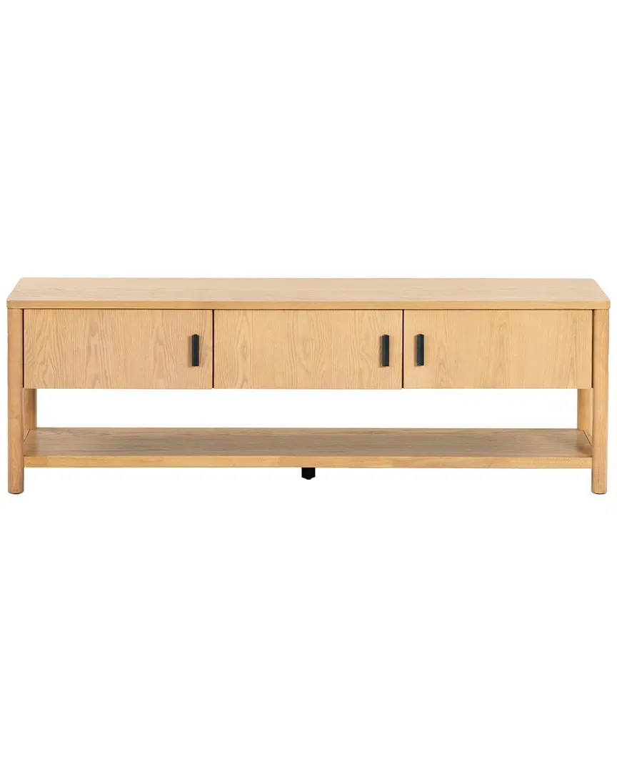 Jaylessa 3 Door TV Stand - Brown, Wood image