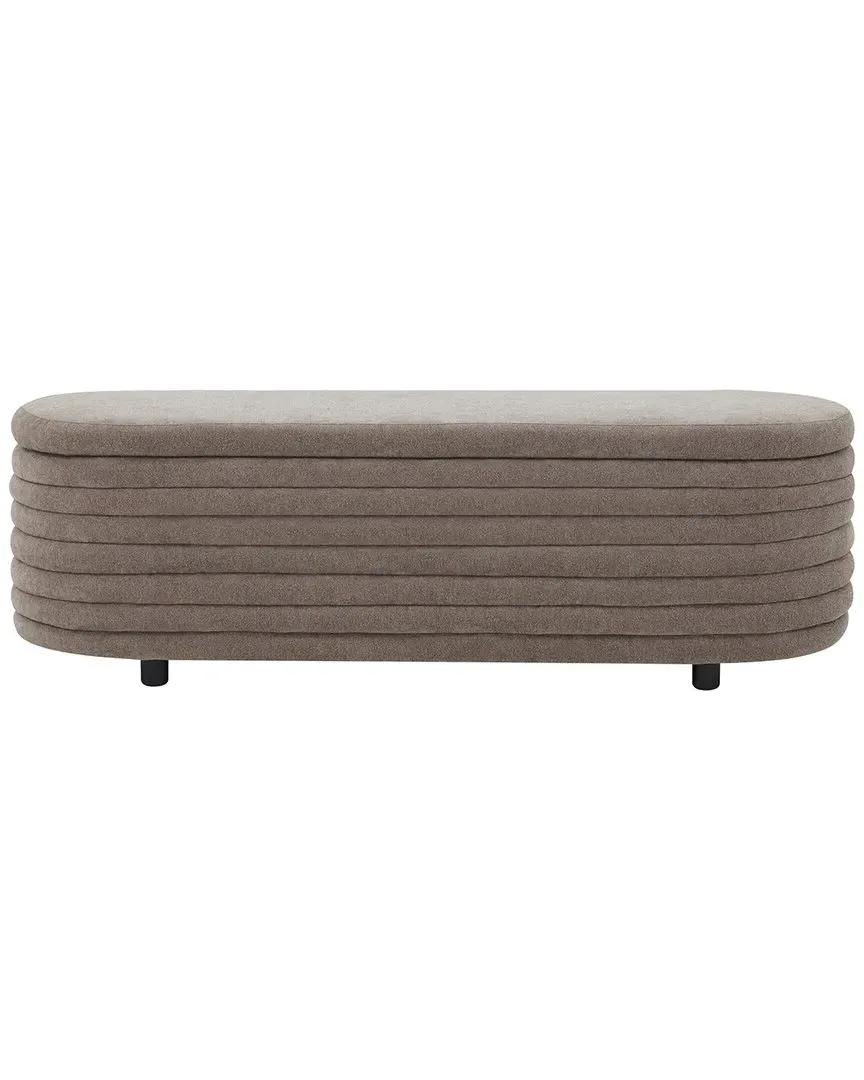 Jaymie Storage Bench - Brown, Boucle image