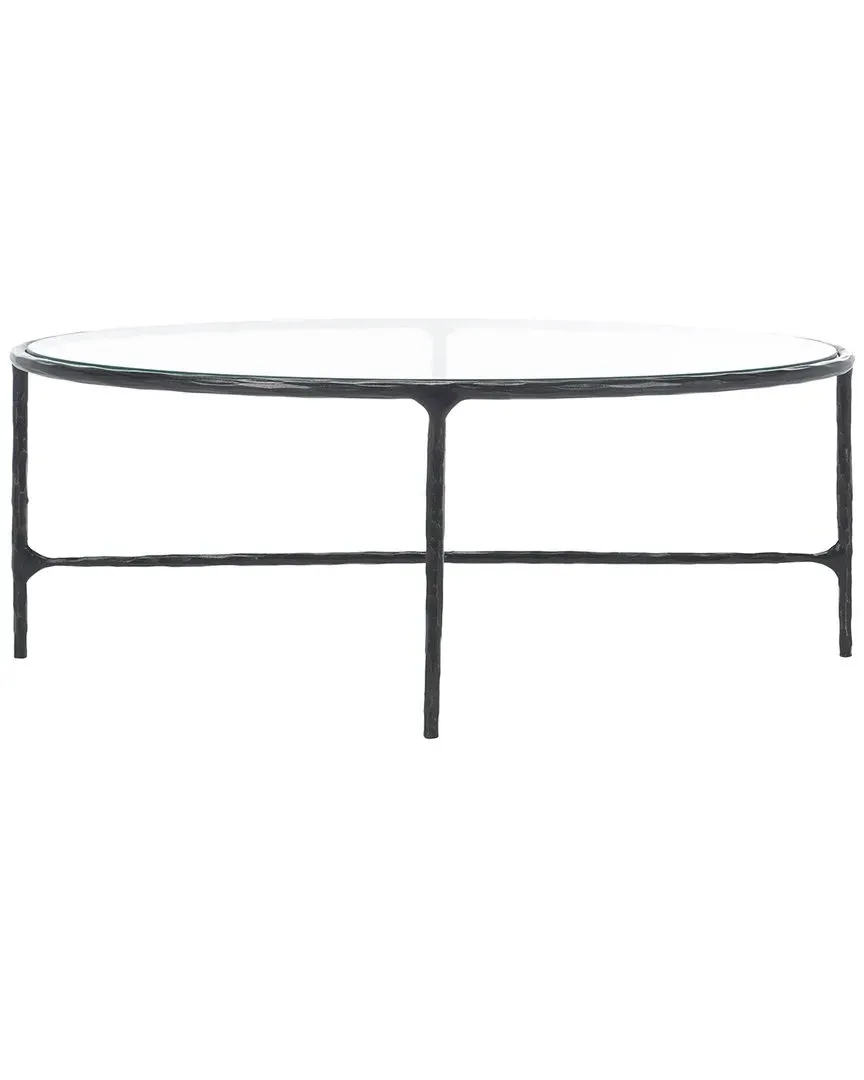 Jessa Oval Coffee Table - Black, Metal