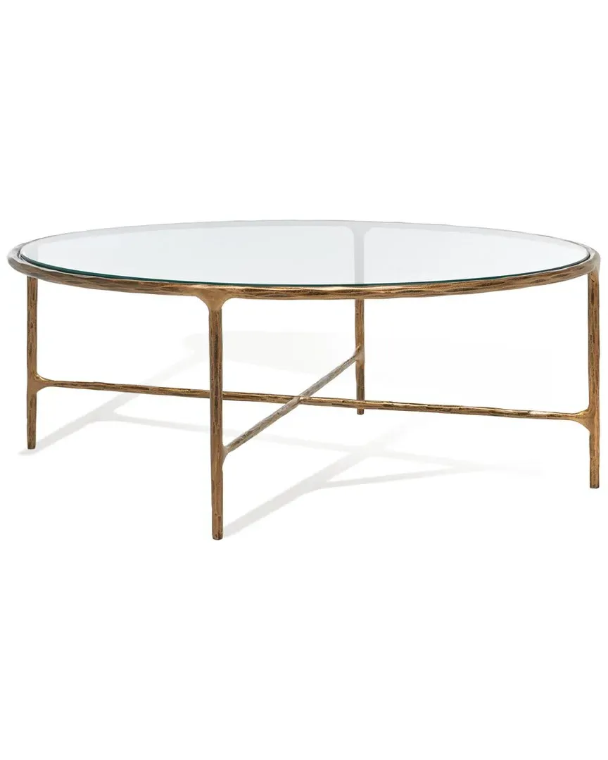 Jessa Oval Coffee Table - Gold, Metal