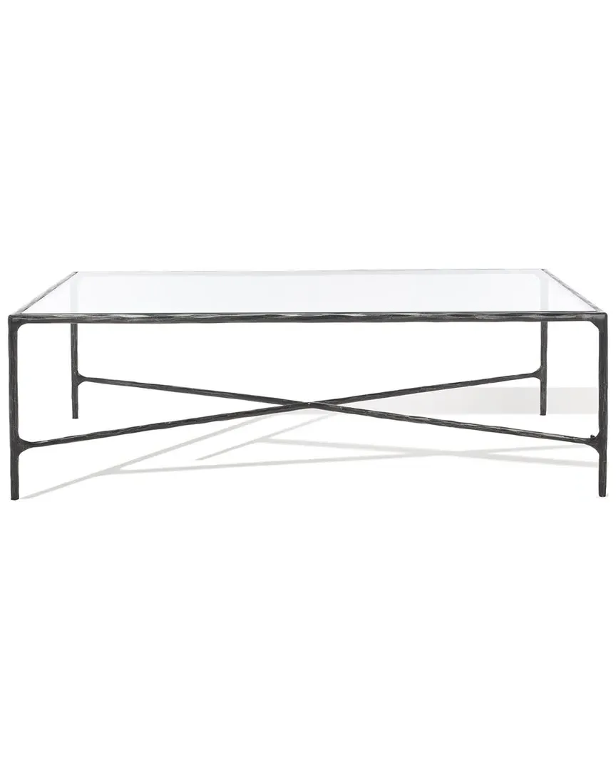 Jessa Rectangle Coffee Table - Black, Glass image