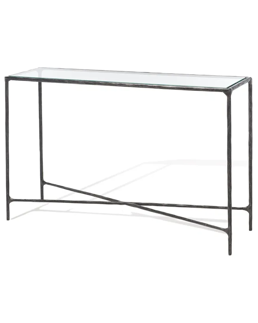 Jessa Rectangle Console Table - Black, Iron image