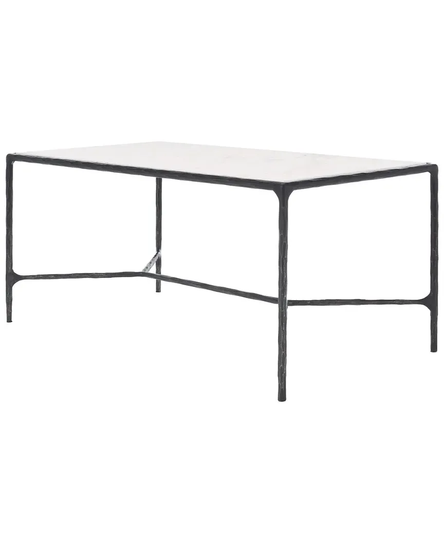Jessa Rectangular Coffee Table - Black, Marble