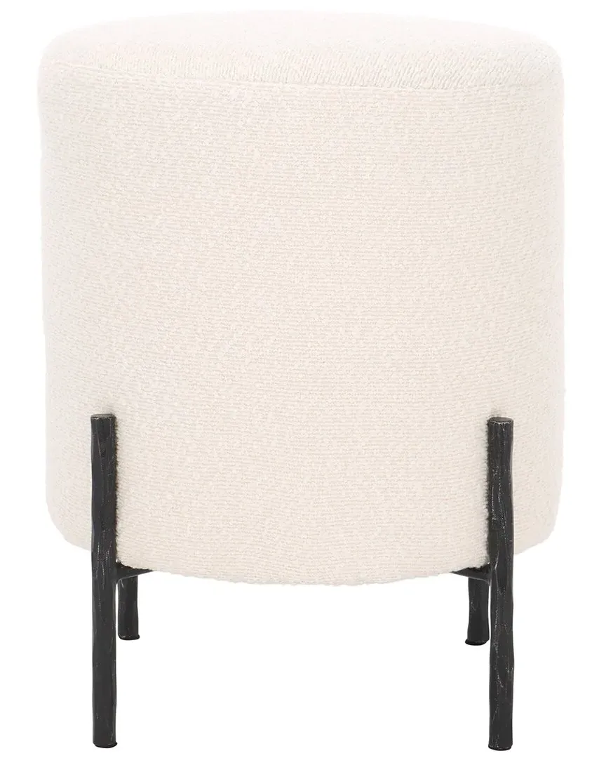 Jessa Round Boucle Ottoman - Ivory image
