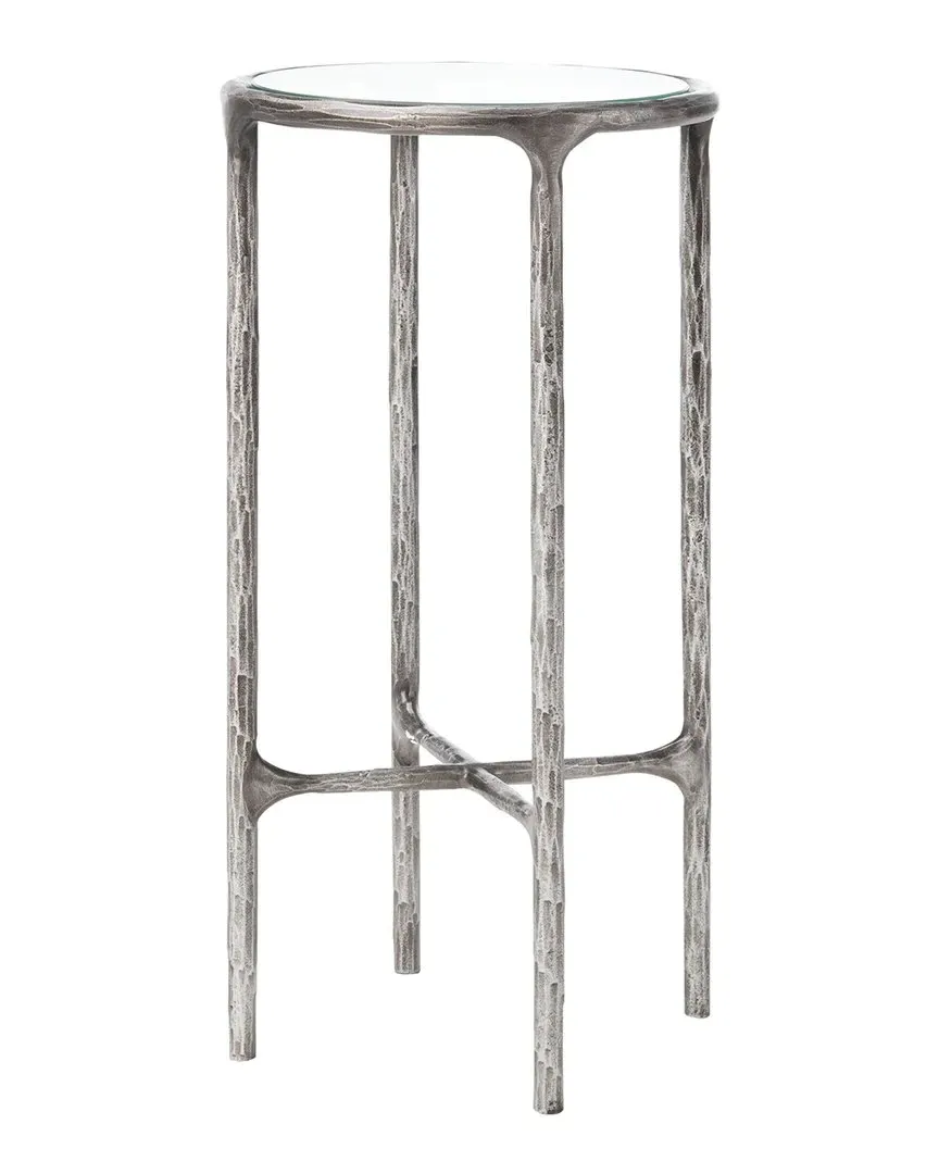Jessa Round End Table - Silver, Iron image