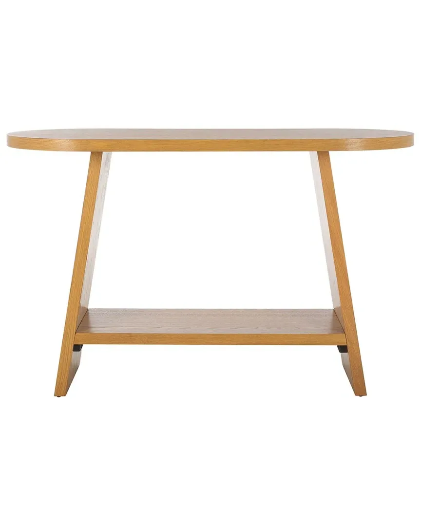 Julianna Wood Console Table with Drawer - Brown, Oak