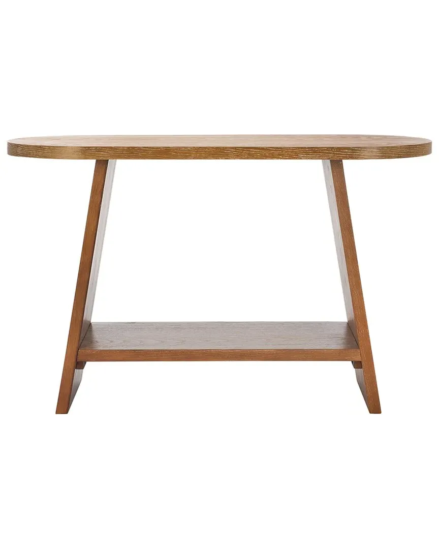 Julianna Wood Console Table with Drawer - Brown, Oak