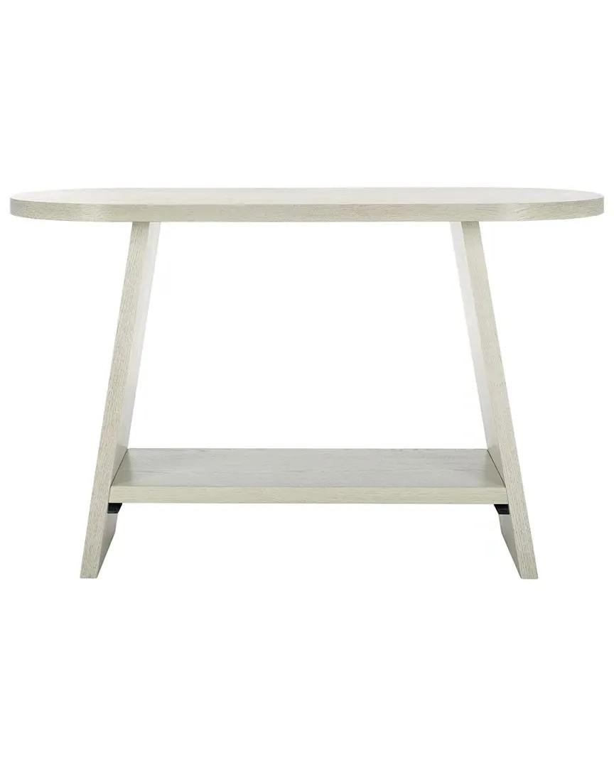 Julianna Wood Console Table with Drawer - White, Oak
