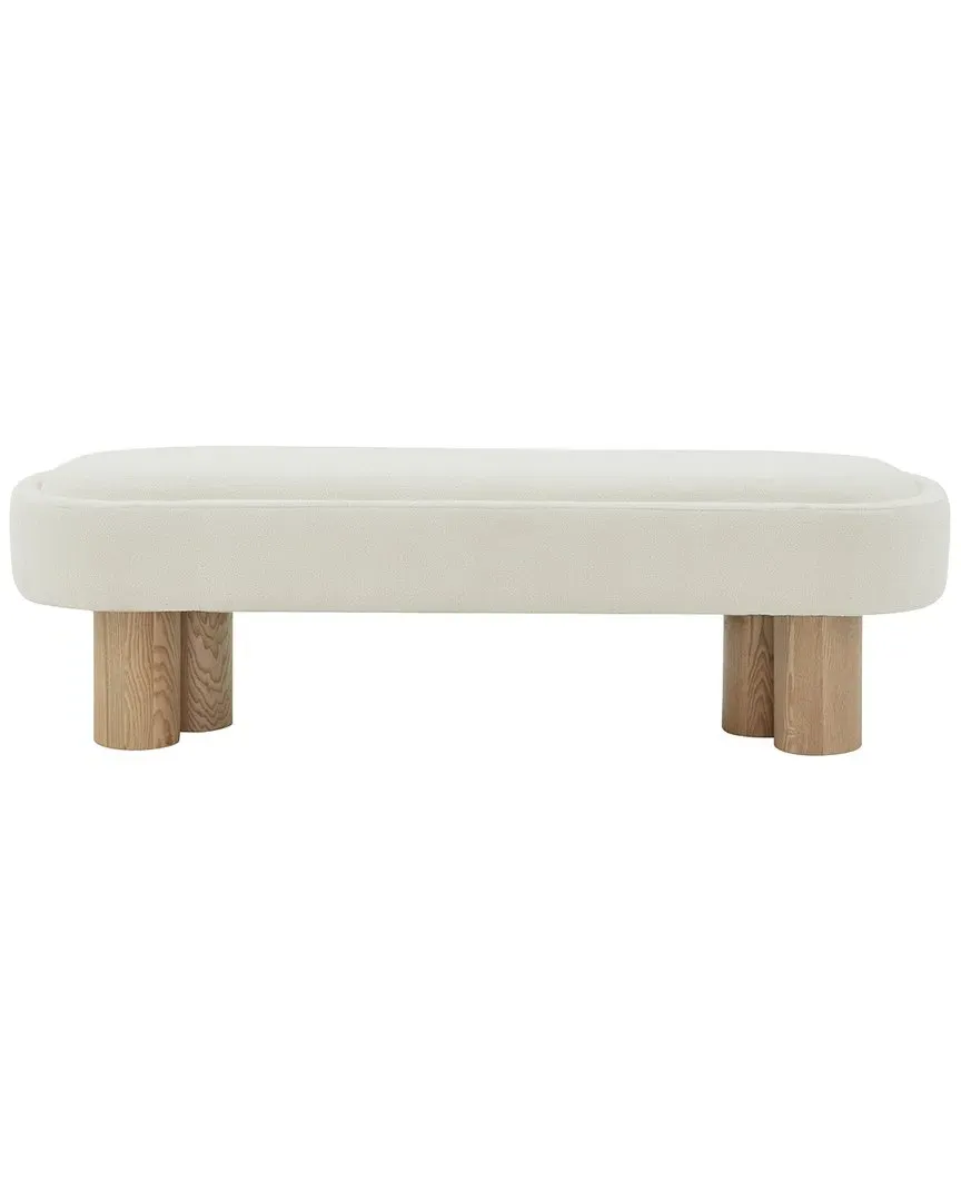 Katianna Boucle Bench - Ivory