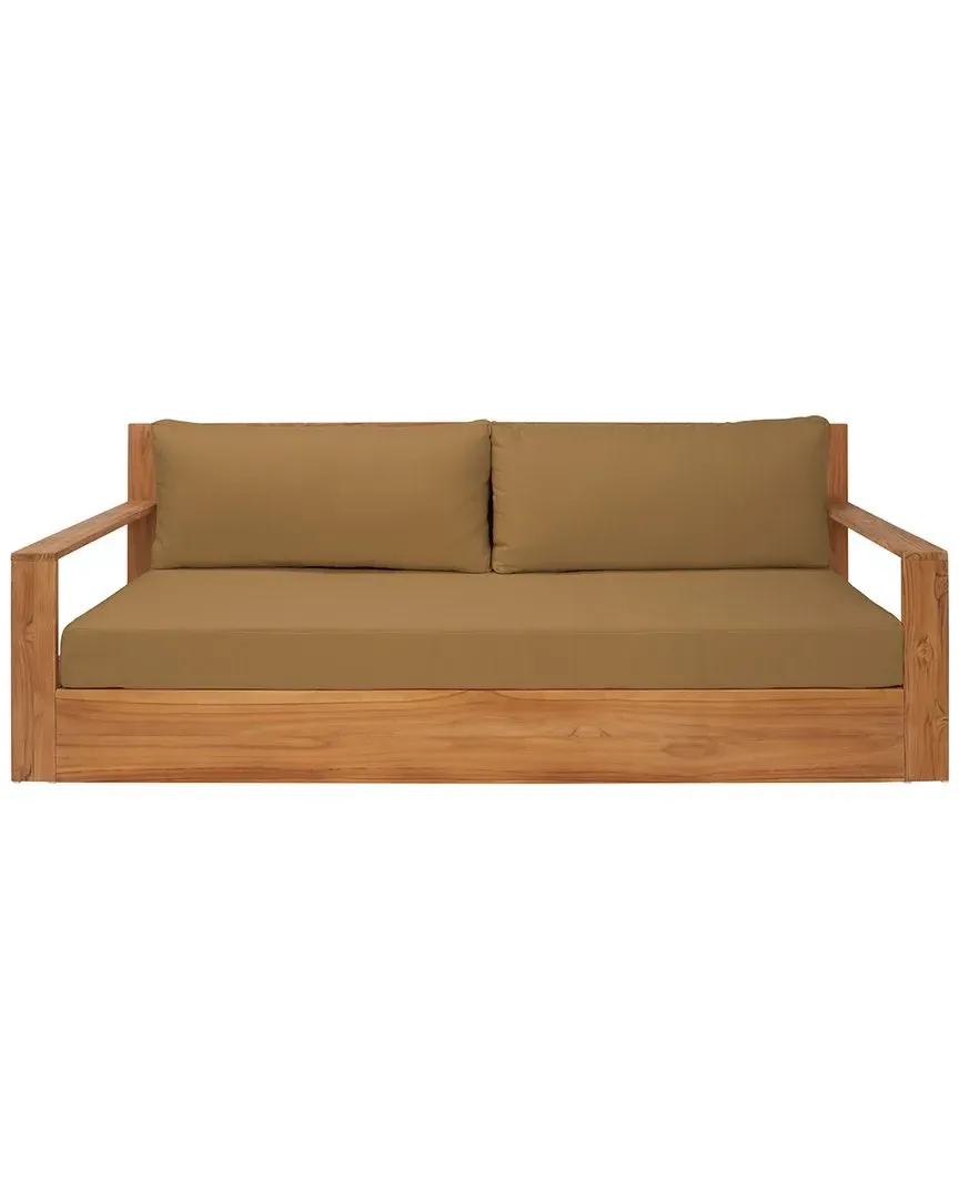 Kauai Brazil Teak Patio Sofa - Brown image