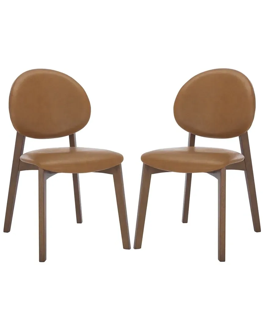 Kayleen Wood Dining Chair - Walnut, Brown Vegan Leather