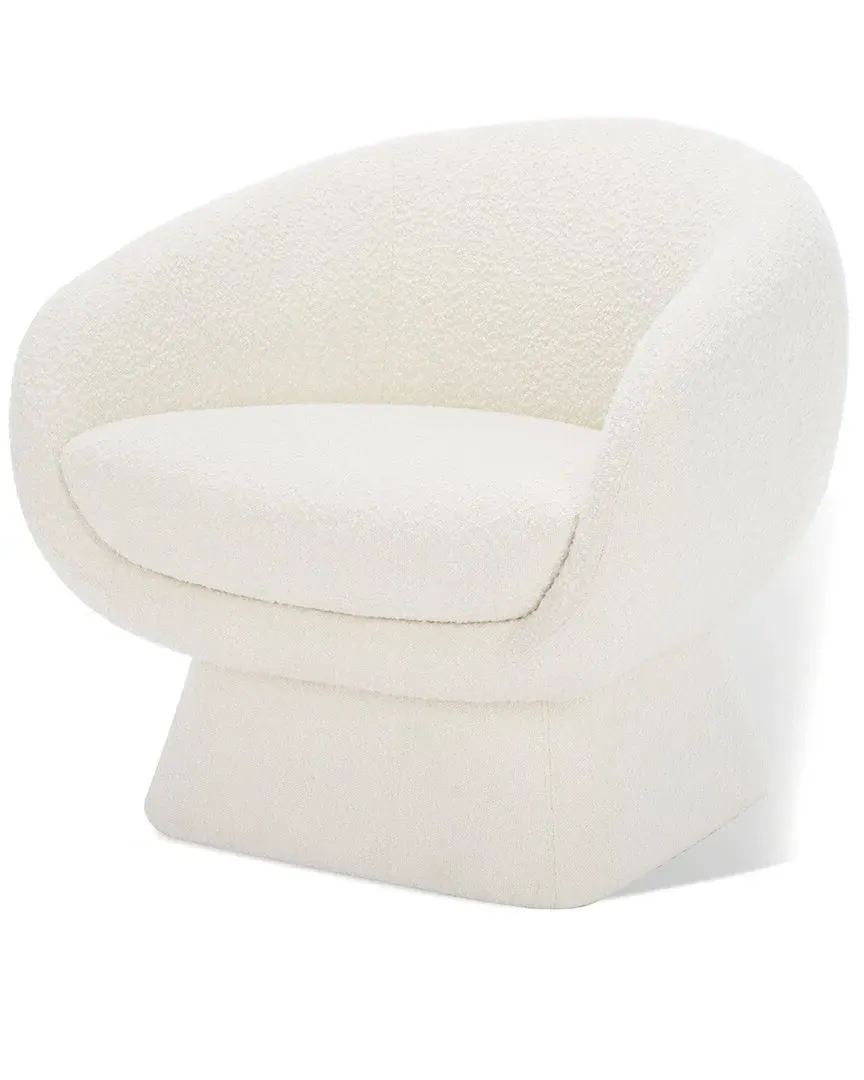Kiana Accent Chair - Ivory, Boucle